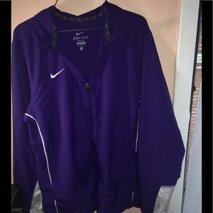 Purple athletic jacket